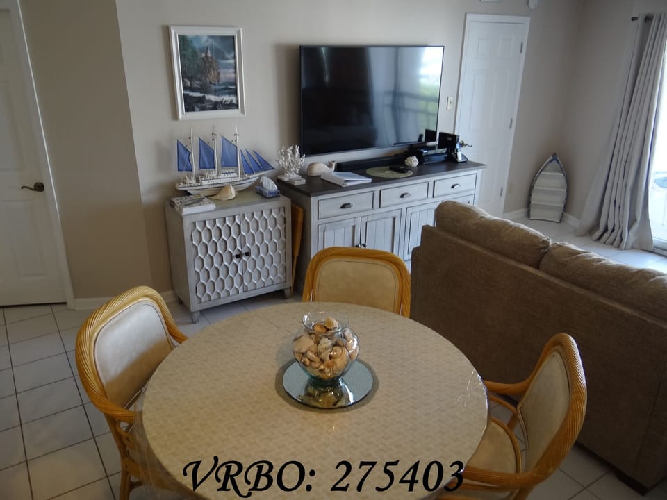 Dining table and entertainment console