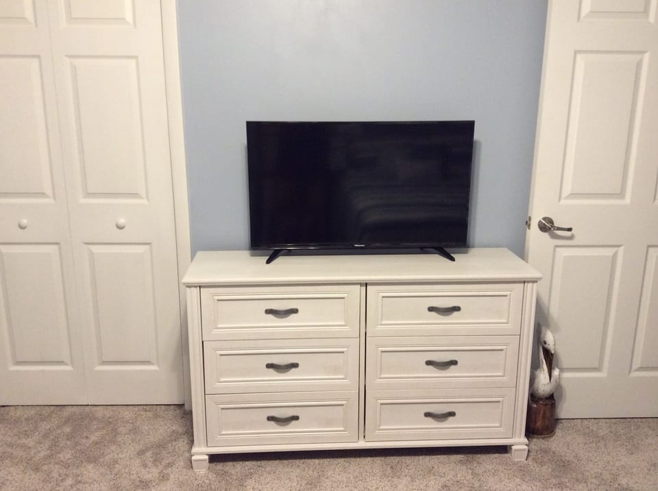 Every bedroom has a tv.