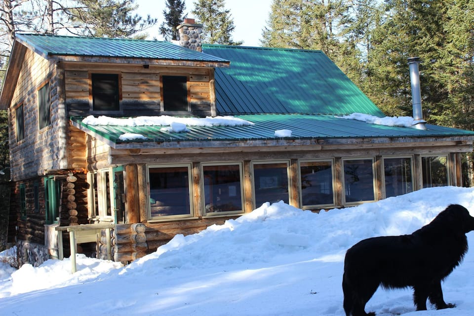 Amanda, modeling in front of the porch.  Look at all the windows!