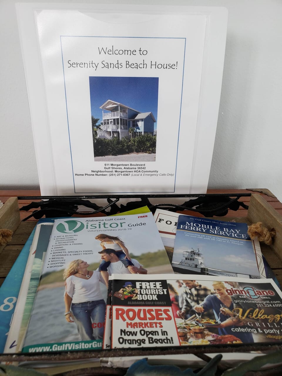 Serenity Sands Beach House Welcome Book 
