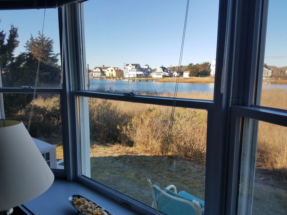 River view from living room. 