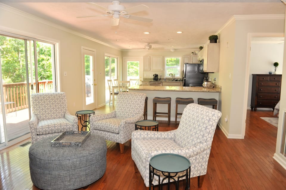 Open floorplan on the main level