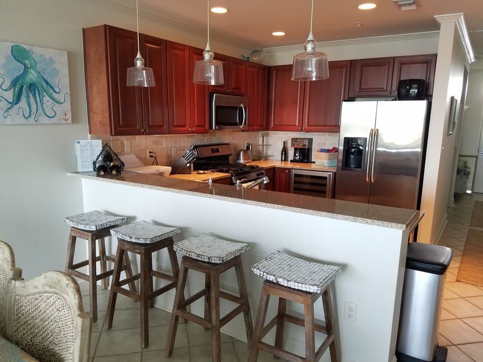 Additional seating at snack bar
