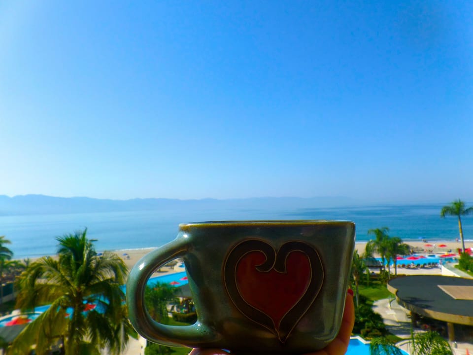 Love Coffee Mug View from Balcony 
