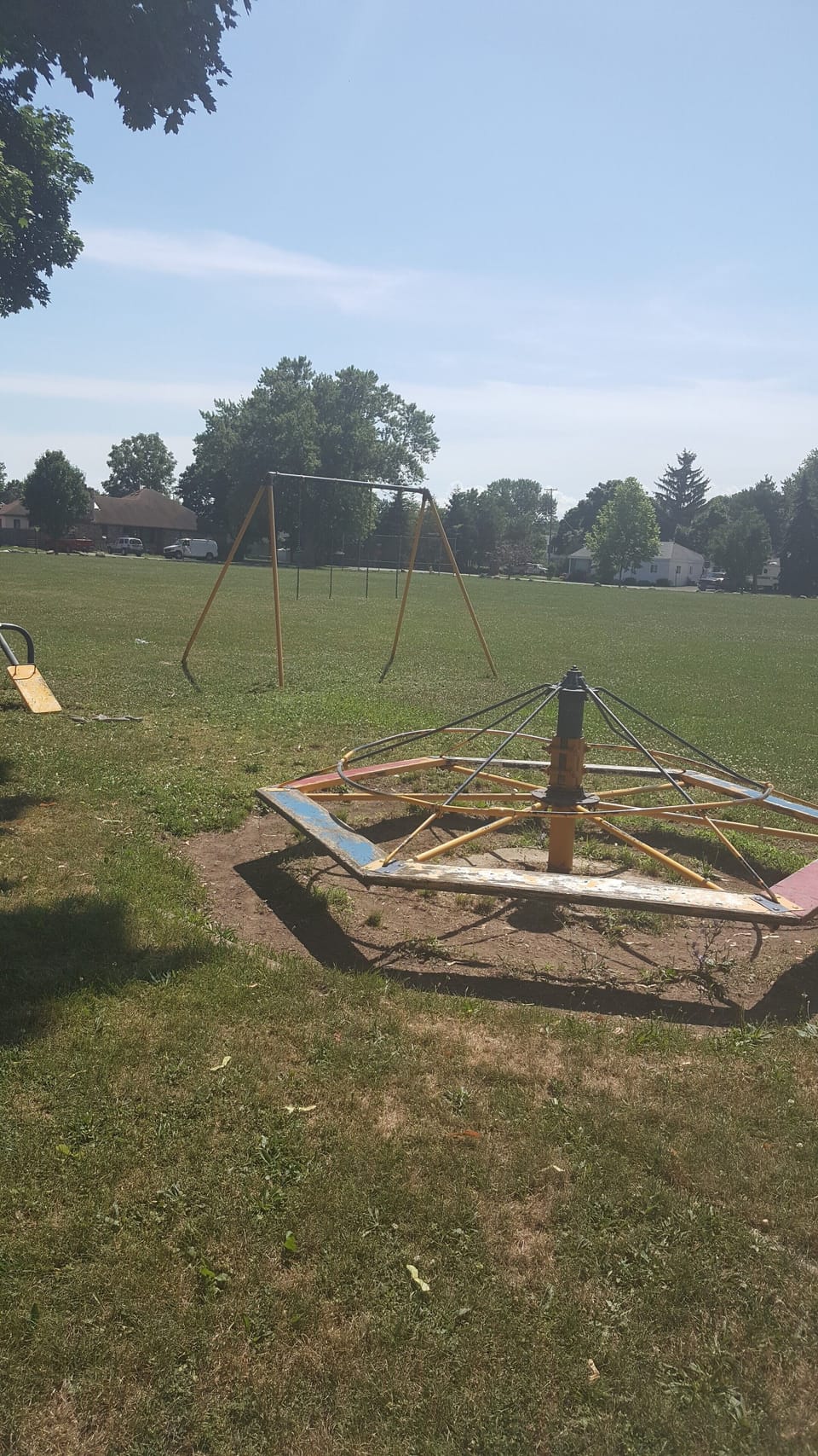 large baseball diamond or flag football