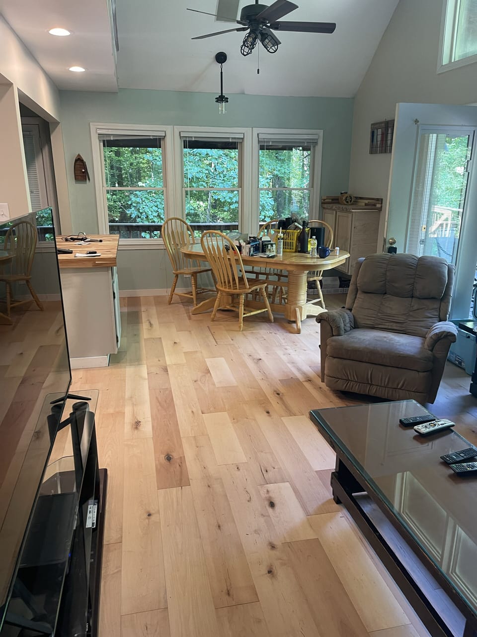 Living room to dining room