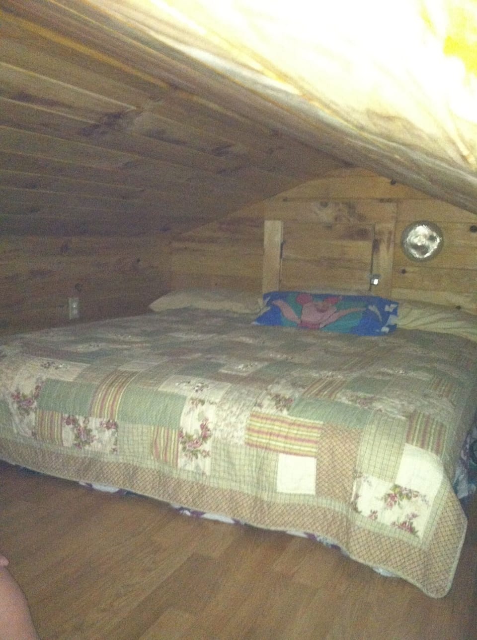 CA king bed in the loft. The kids LOVE IT!!!