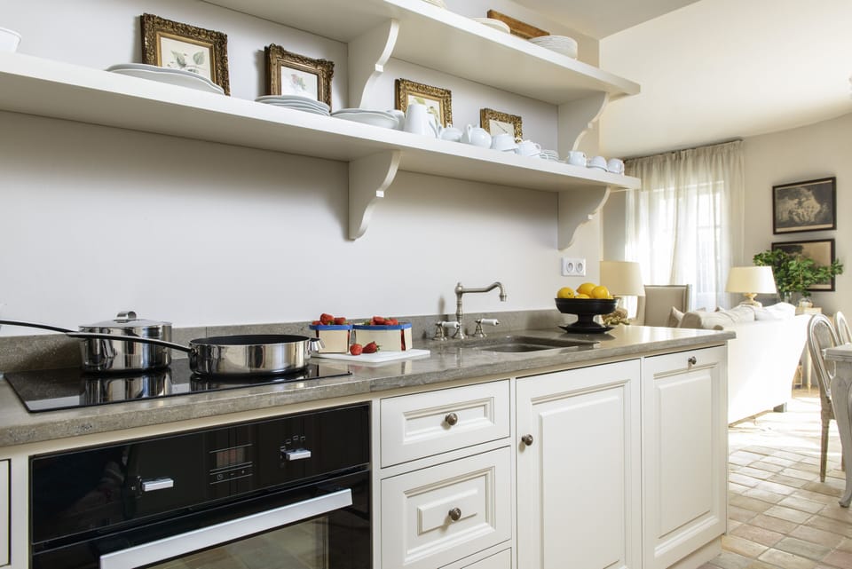 The kitchen......