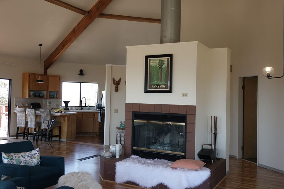 Cozy up to a fire on cold days and nights. 
