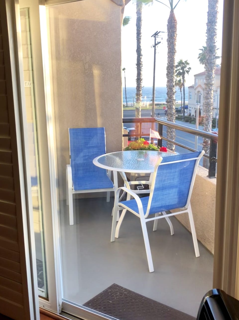 Balcony just steps off the Living Room. Ocean view from couch!!!