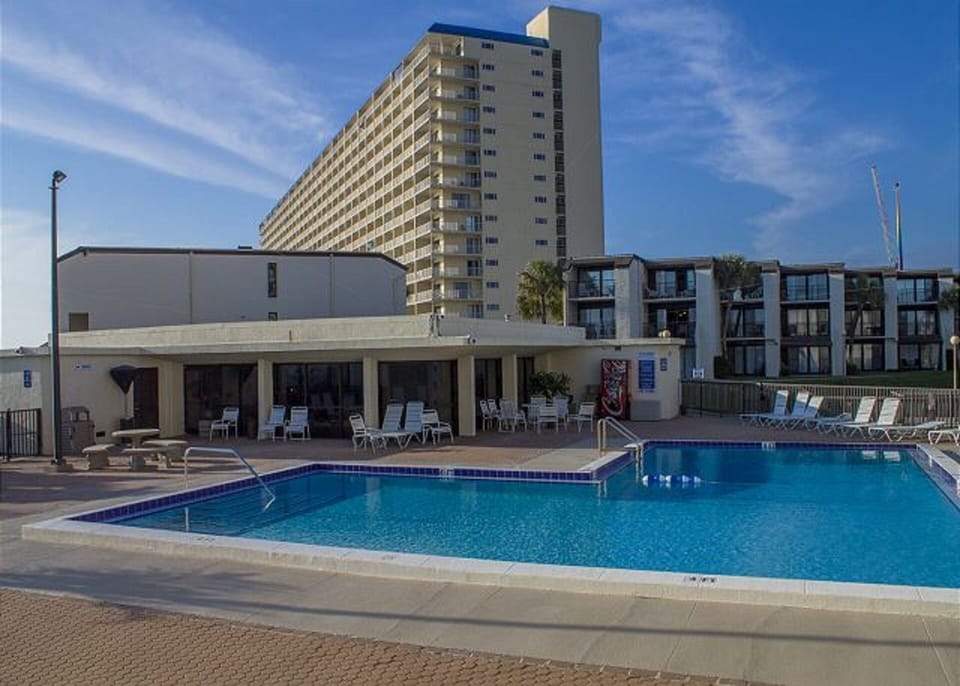 Clubhouse and swimming pool right beside condo 