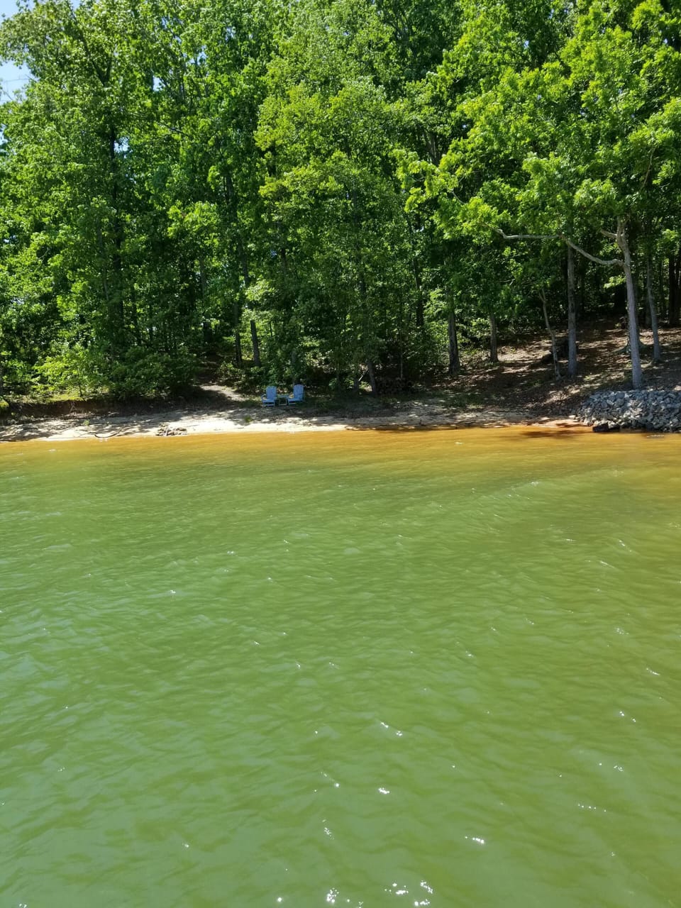 View of beach area from dock