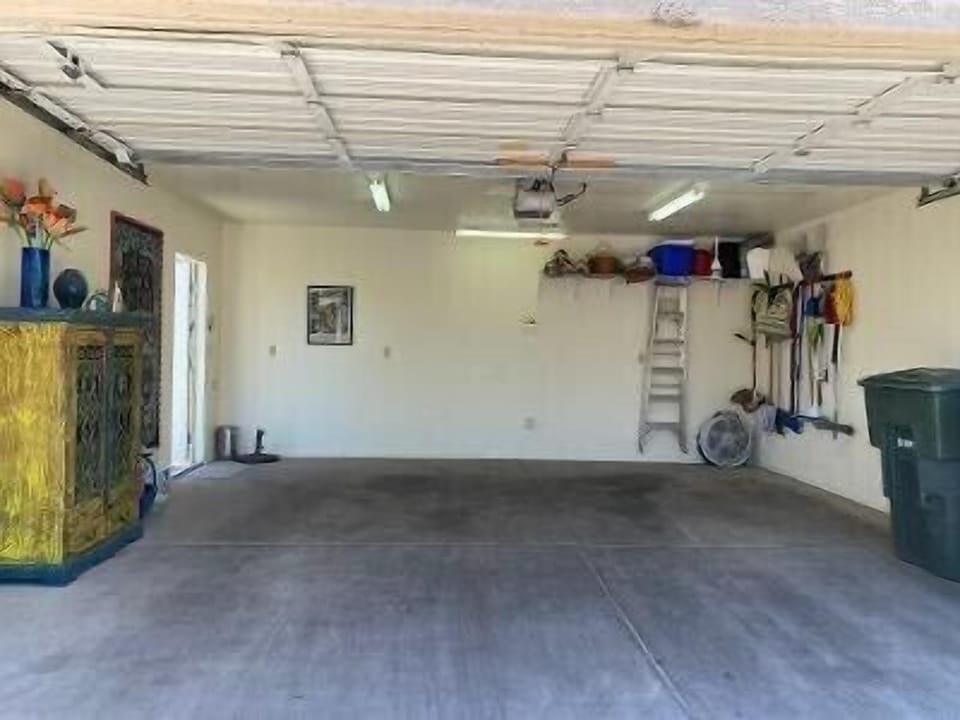 Large two car finished garage