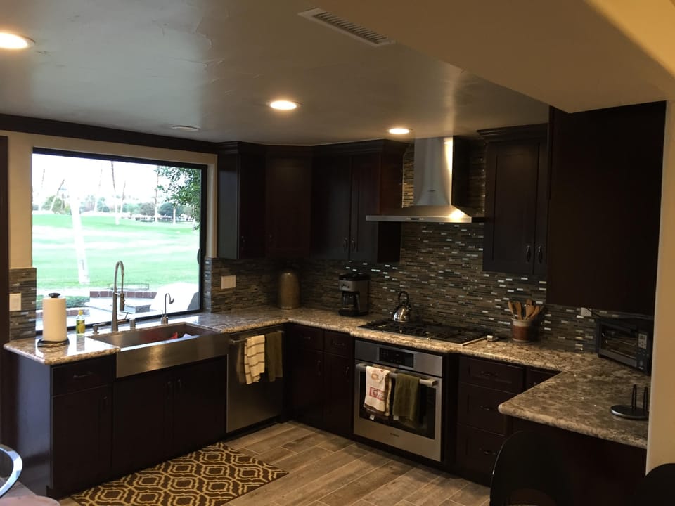 Kitchen with Bosch Appliances and Farmhouse sink