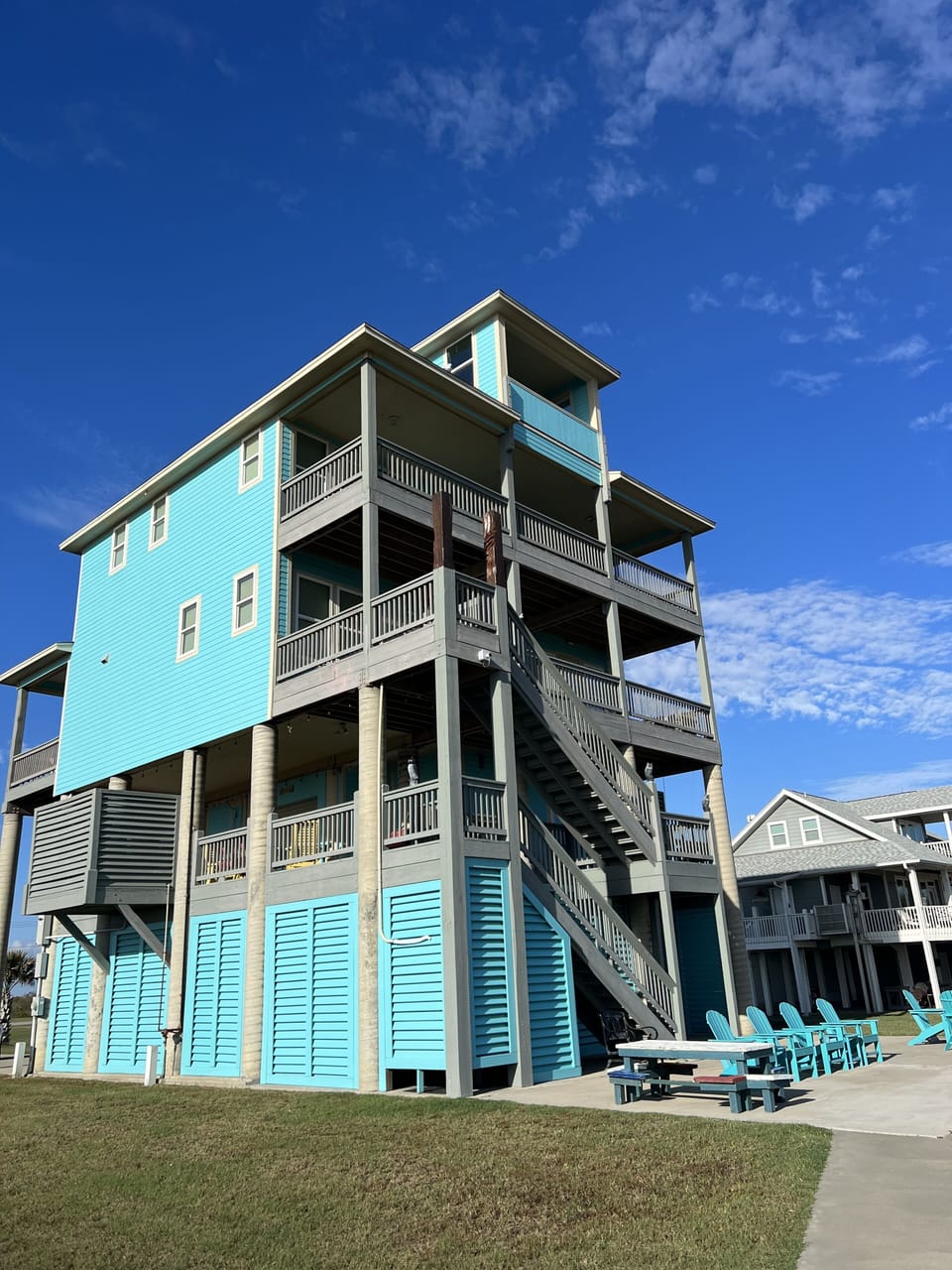 West side of the house