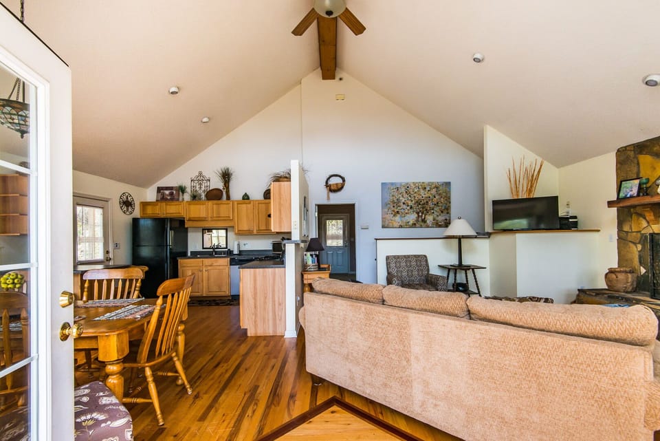 Open concept upstairs living