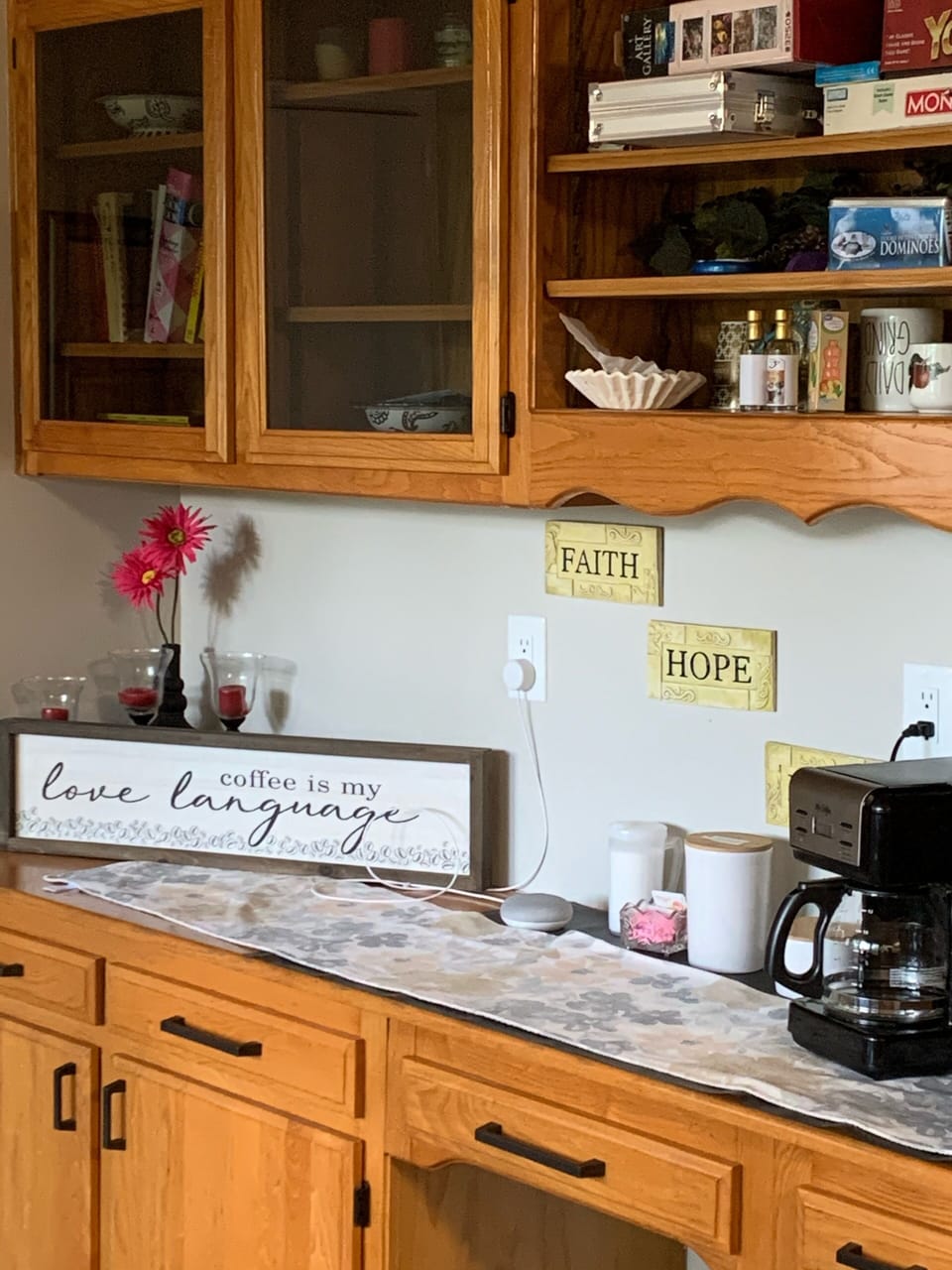 Coffee station with games 