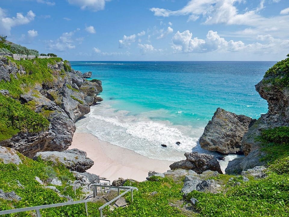 Enjoy your own private beach directly below at low tide certain times of year