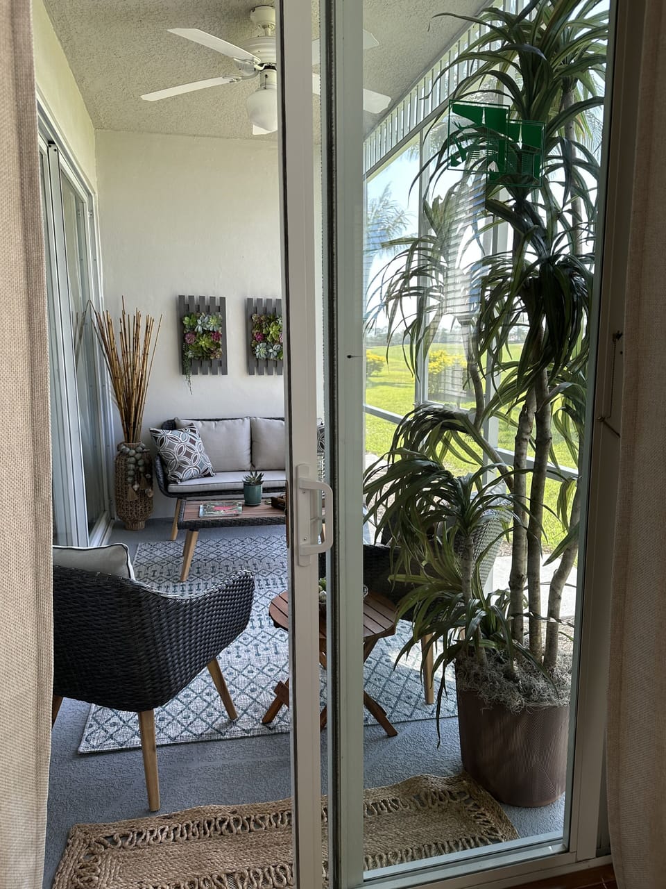 Master bedroom opens onto the Lanai