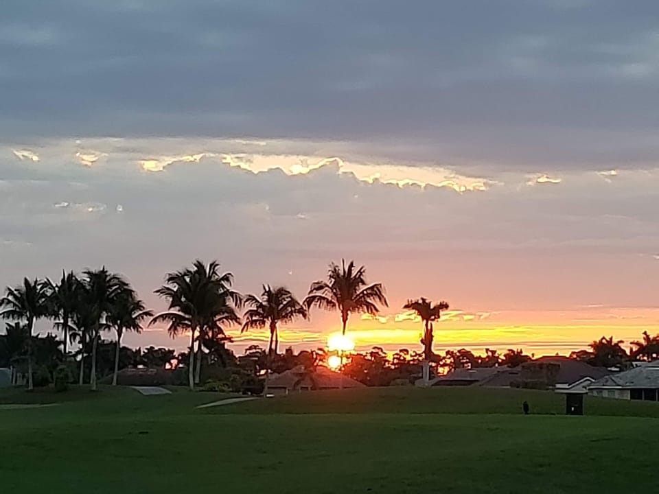 Sunset in the backyard