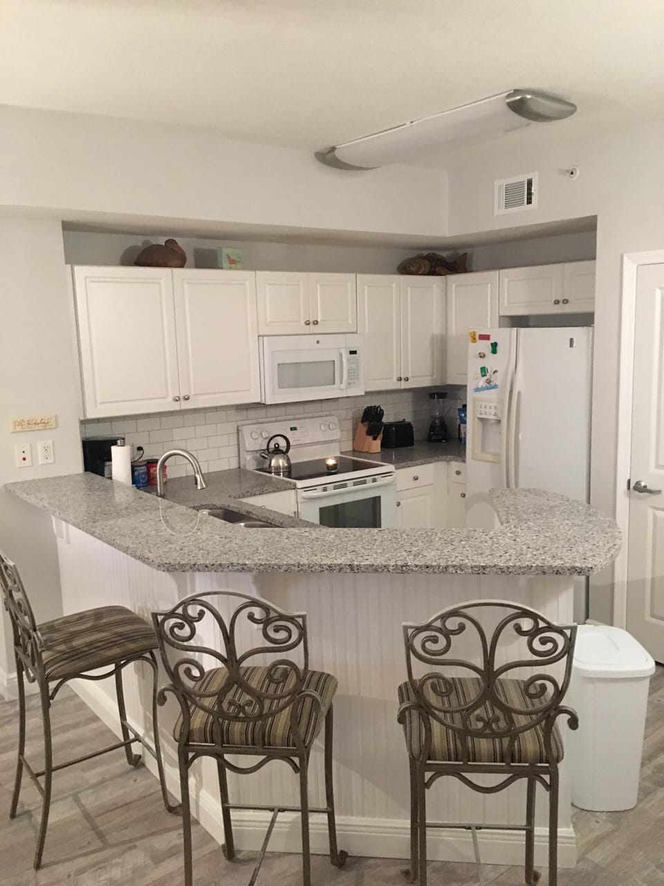 New quartz counters and shiplap! 