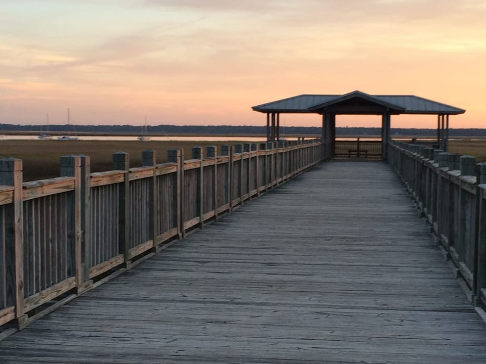 Marsh Walk is across the street from Mermaid Cove