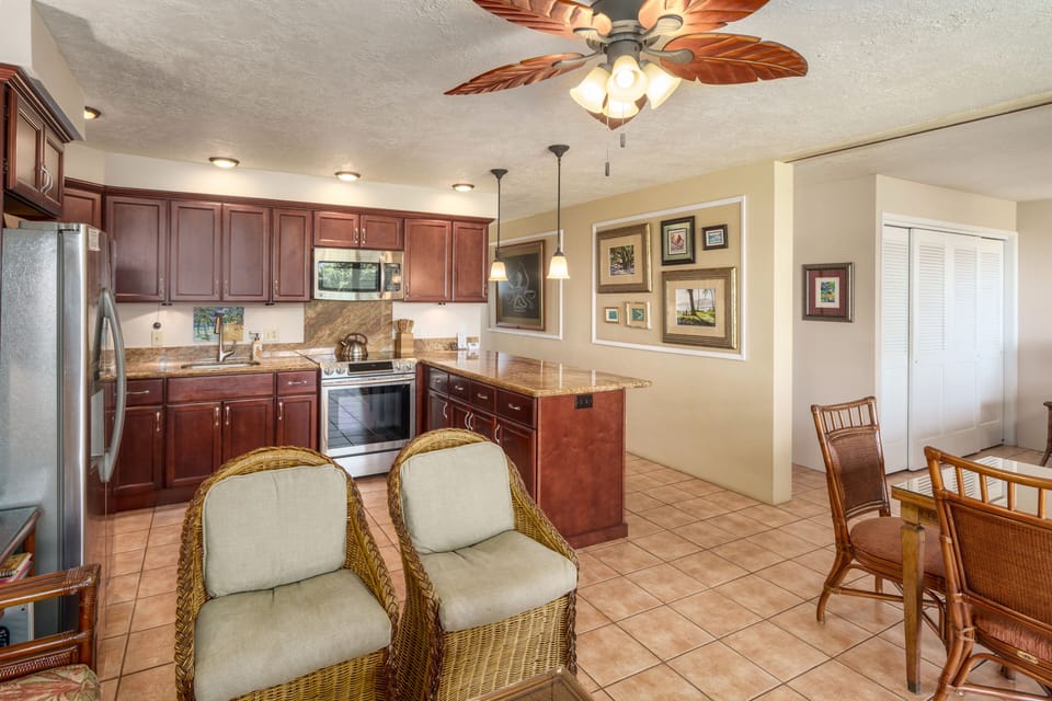 From living room into kitchen