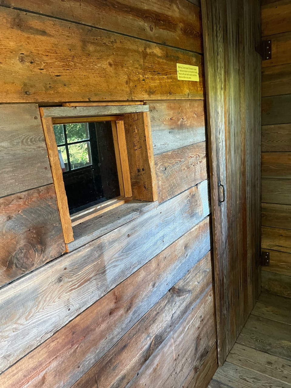 Sauna entry
