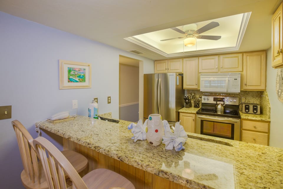 Kitchen remodeled- all stainless and granite. Cabinets custom made by my dad. 