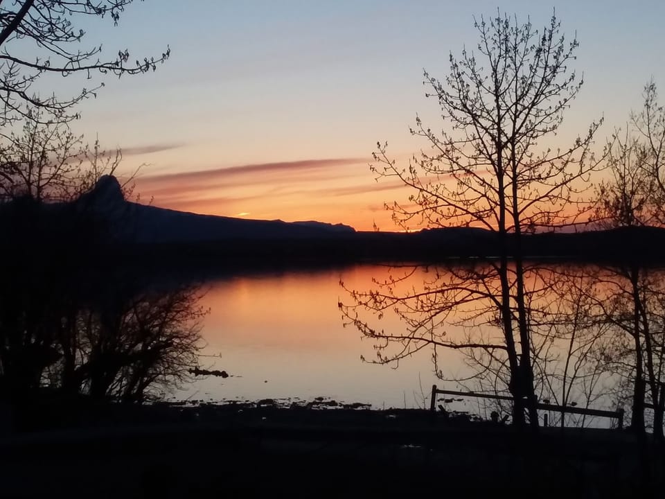 Sunset from the deck