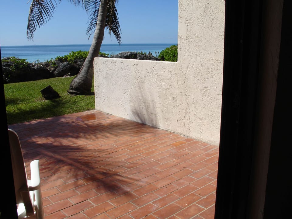 Patio looking at ocean