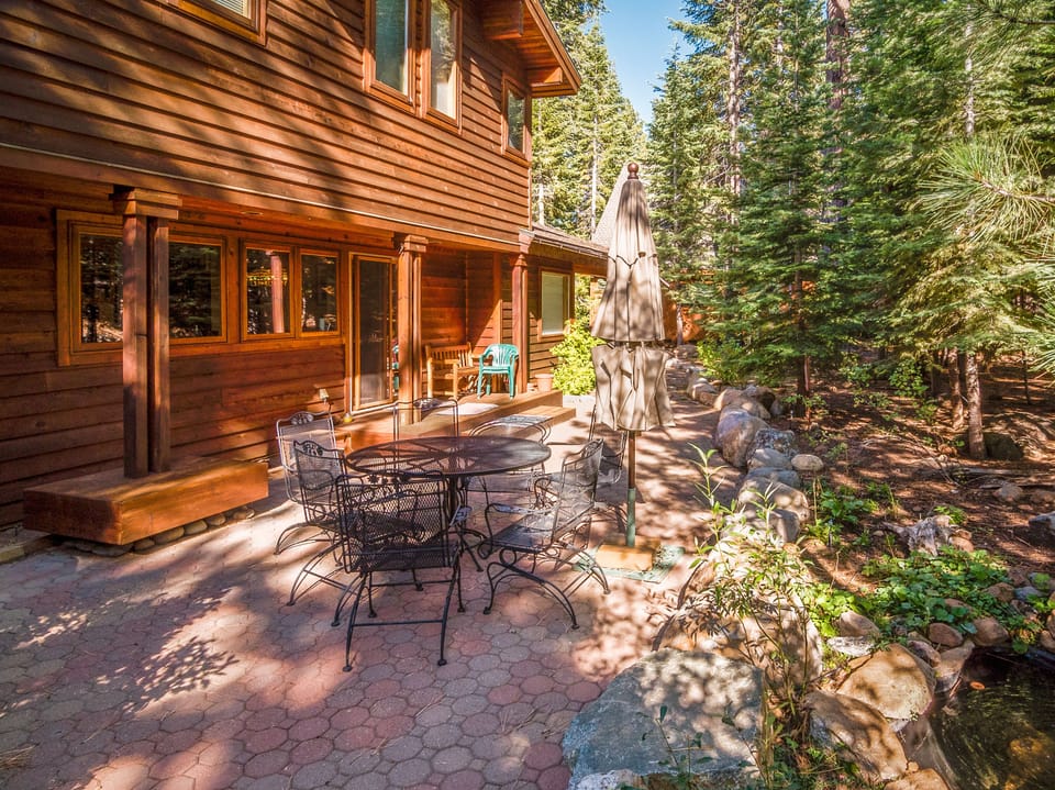 The patio has a gas BBQ and is the perfect place to relax in summer