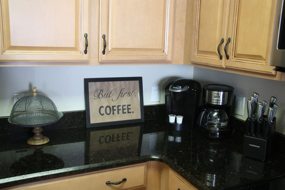 Keurig and regular drip coffee maker
