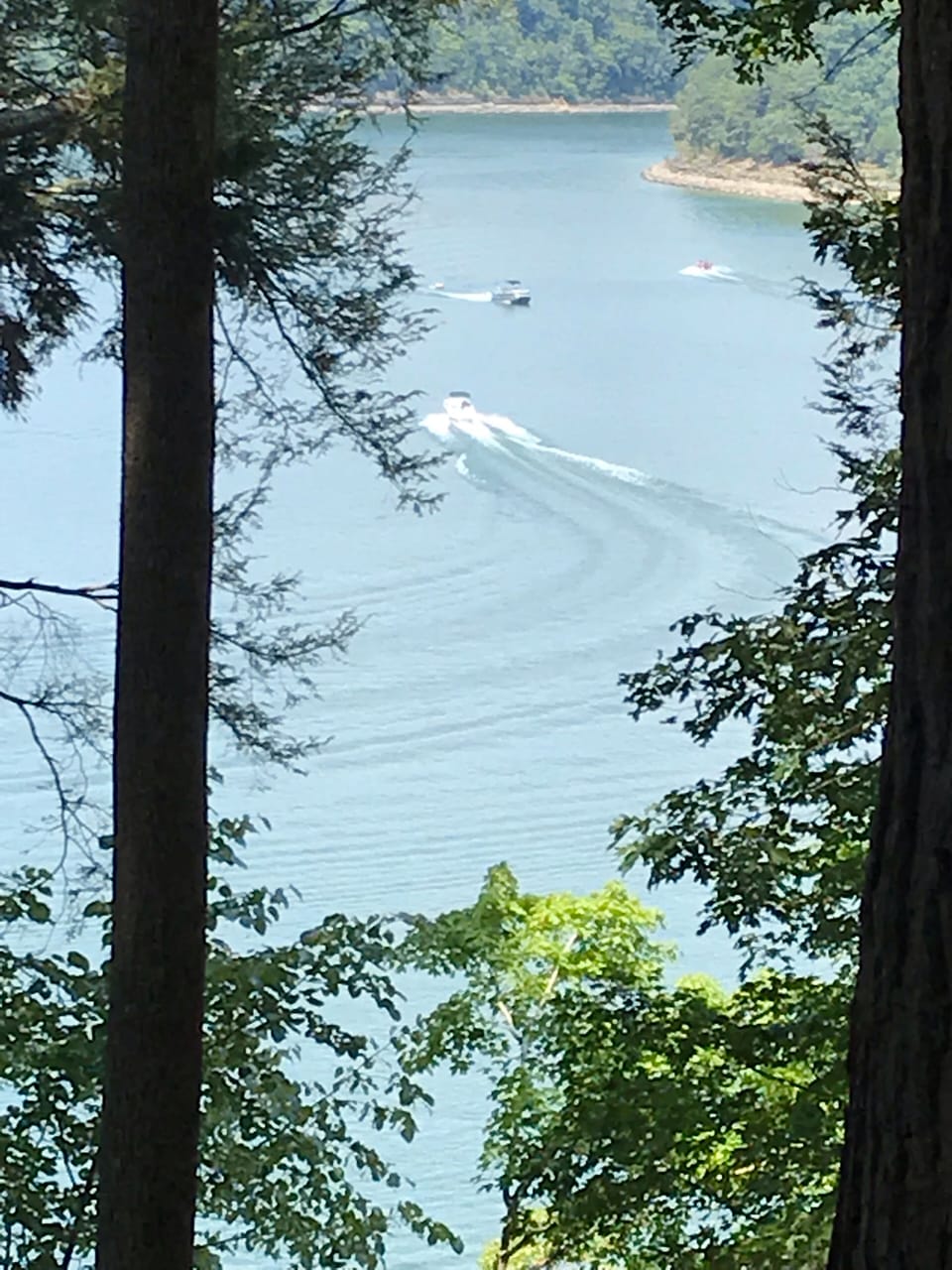 Deck view. Another beautiful day on Lake Cumberland!