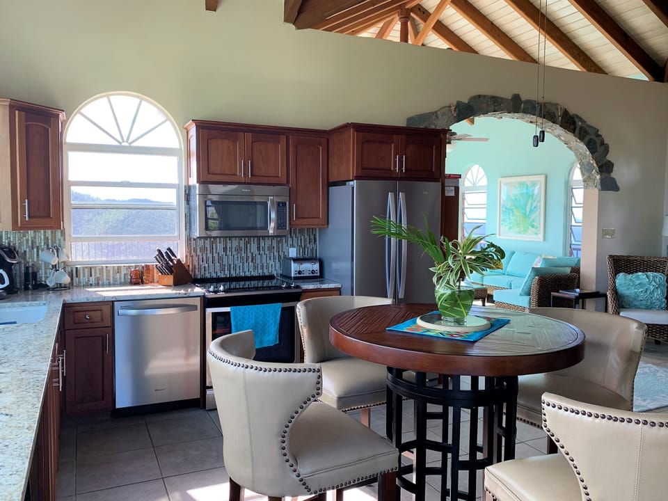 SEAclusion's open kitchen concept with new appliances.