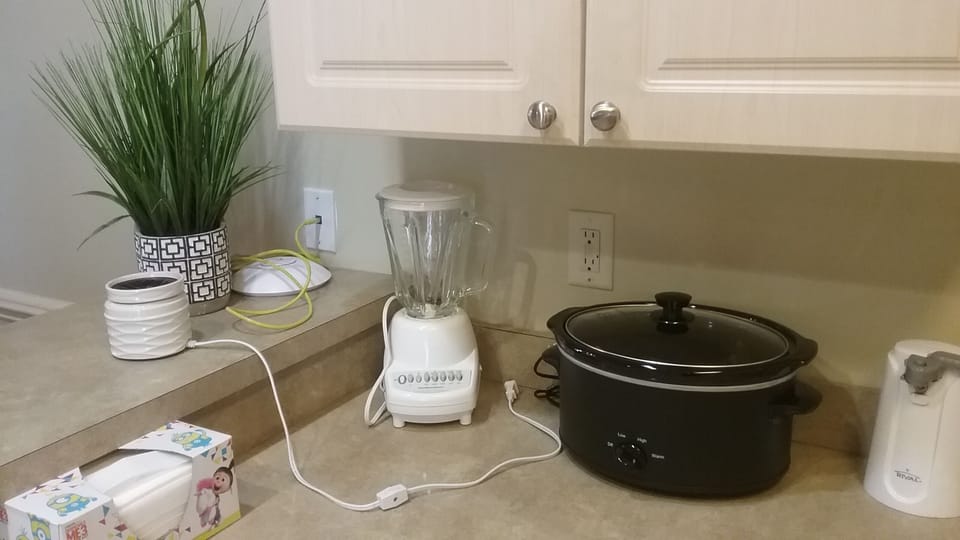 Fully stocked kitchen