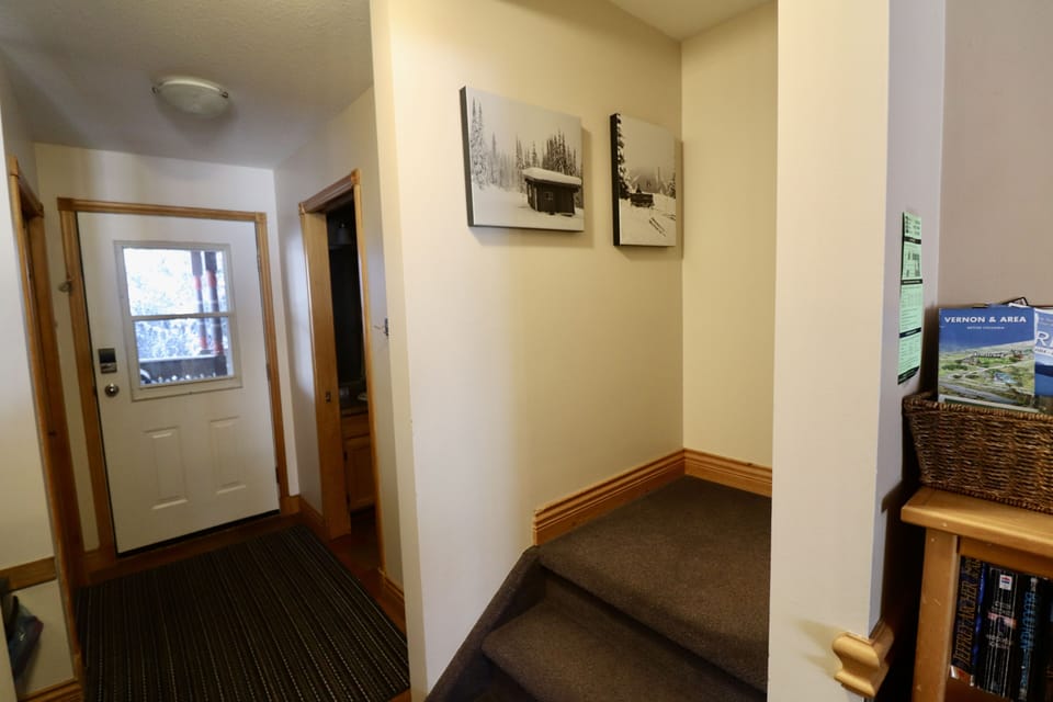 Landing beside kitchen and back door