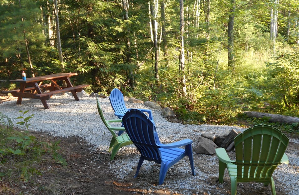ahhhhhh...solitude at the picnic/firepit area