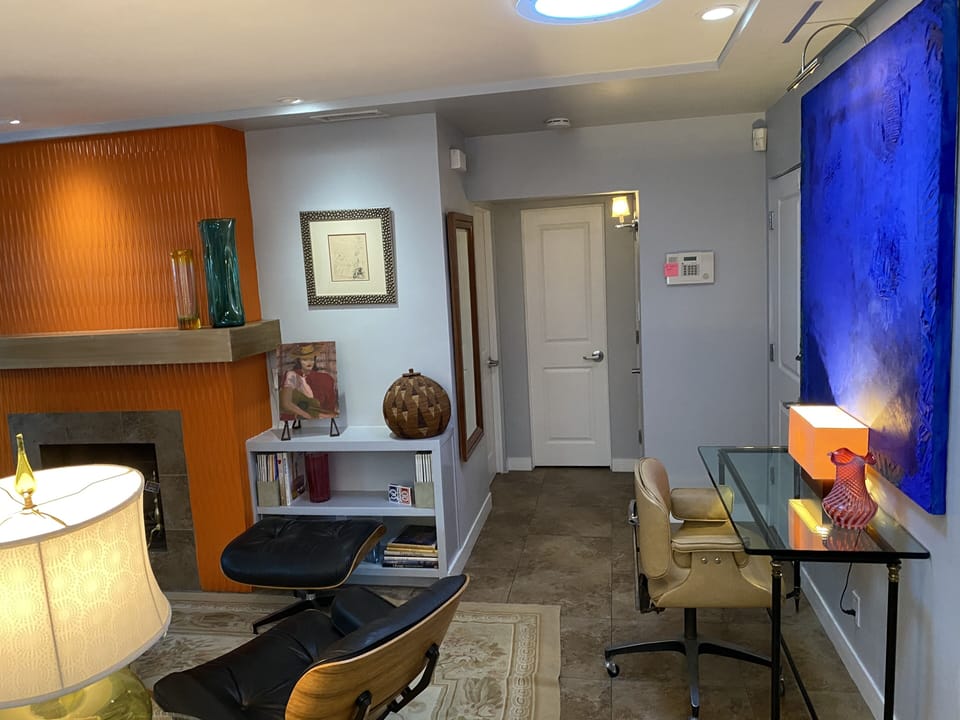 Living Room hall to bedroom and bath.