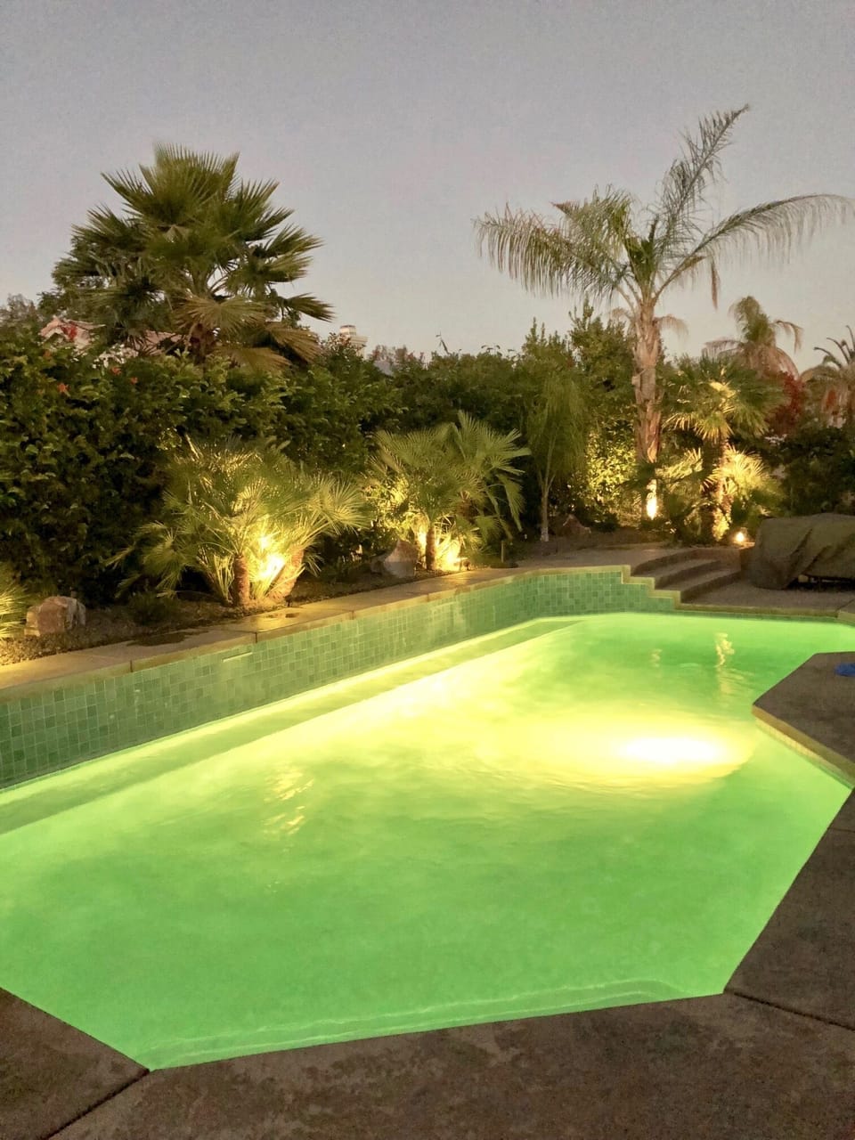 POOL, EVENING 