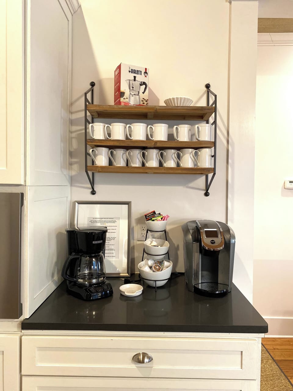 Coffee Bar compliments of the John Marie House