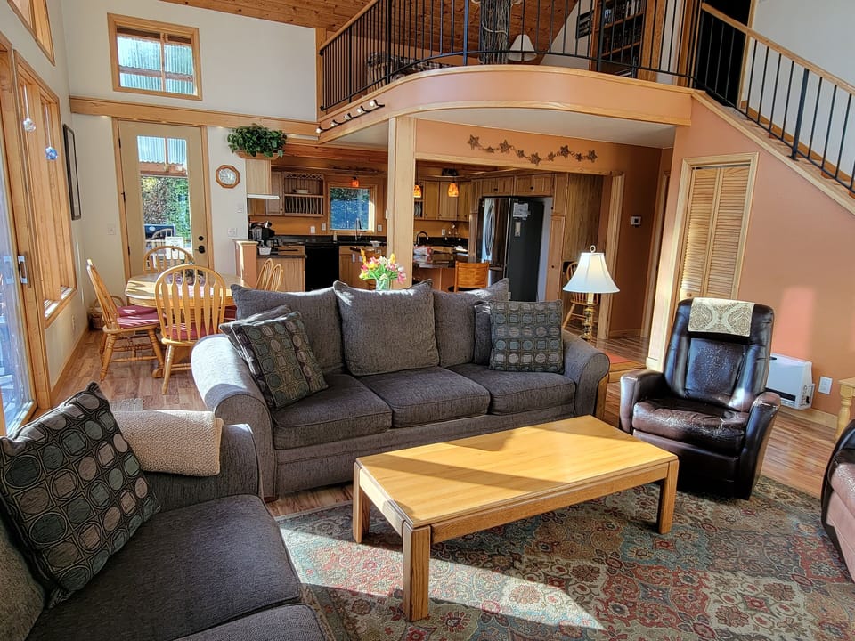 Living, dining kitchen on main floor