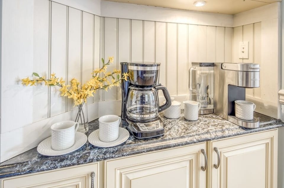 The coffee nook is always ready