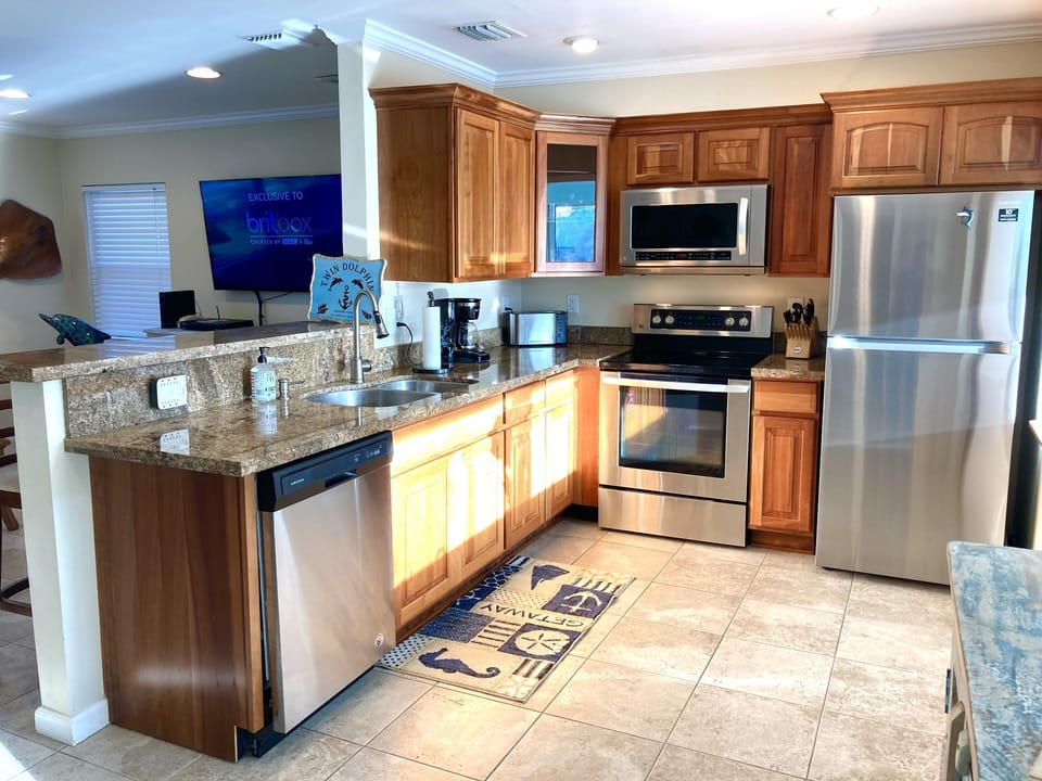 Open kitchen allows the “cook” to be part of the fun!