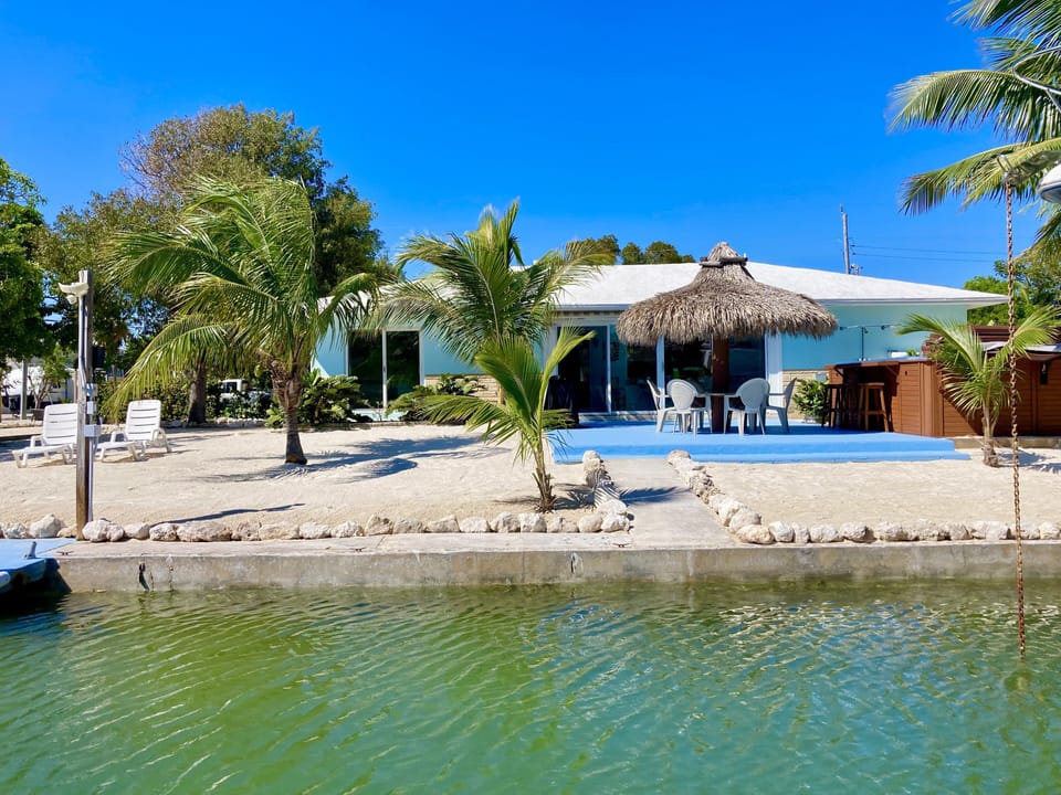 There's plenty of space to call your own in our large canal-front back yard!