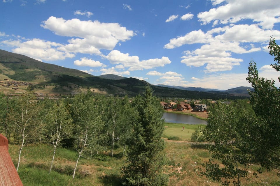 Golf course view from deck