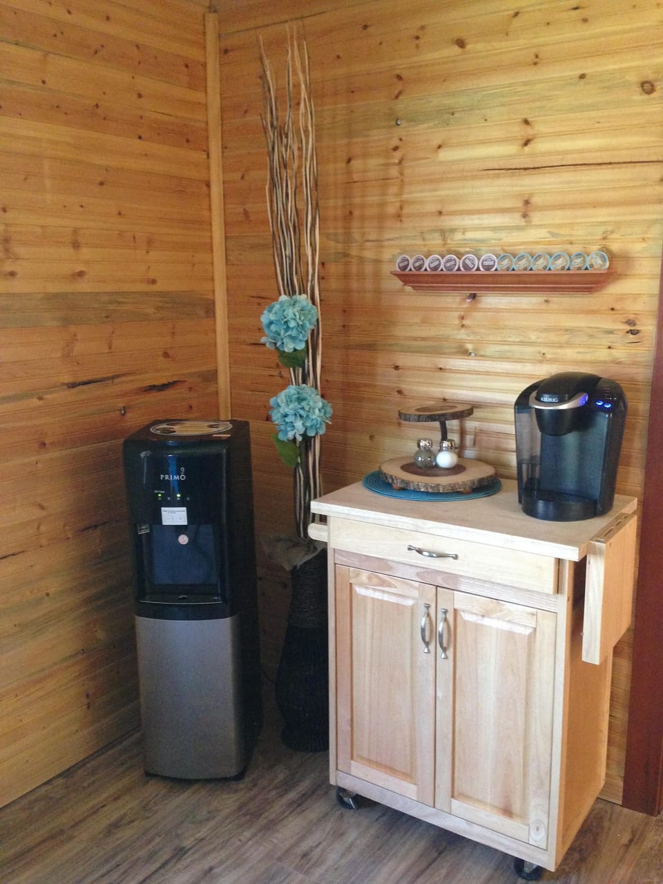 coffee/water area