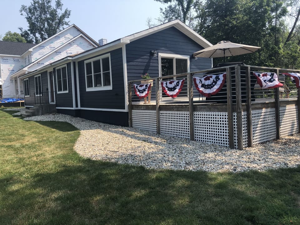 front of the home