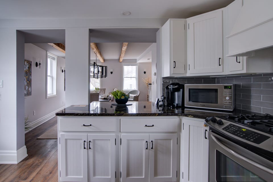 Kitchen view into Dining Room