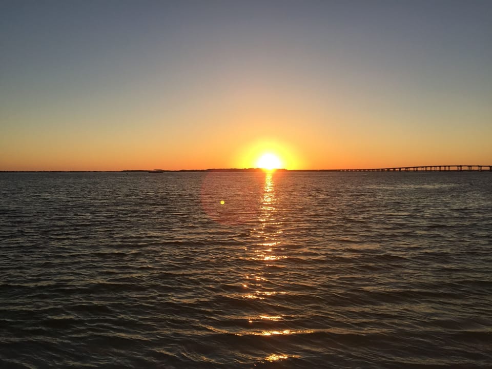 Sunset from the beach.